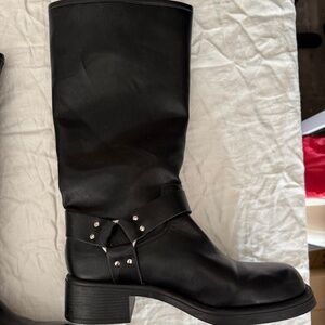 Steve Madden Black Biker Boots | Size 8.5 | NEW